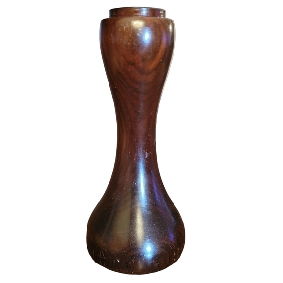 COPY - Vintage mid century modern wooden candle stick holder. - Picture 6 of 6